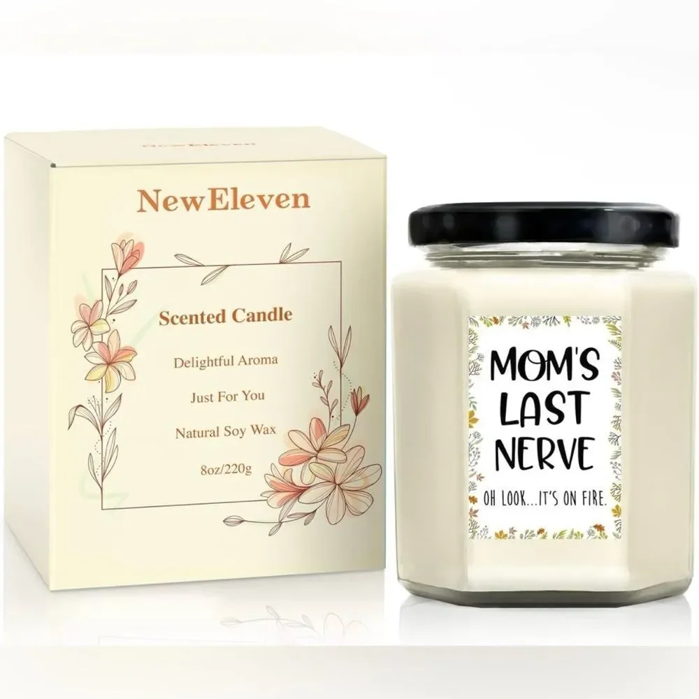 🤯5/$25🤯 Funny Unique Gift For Mom Candle Mom’s Last Nerve